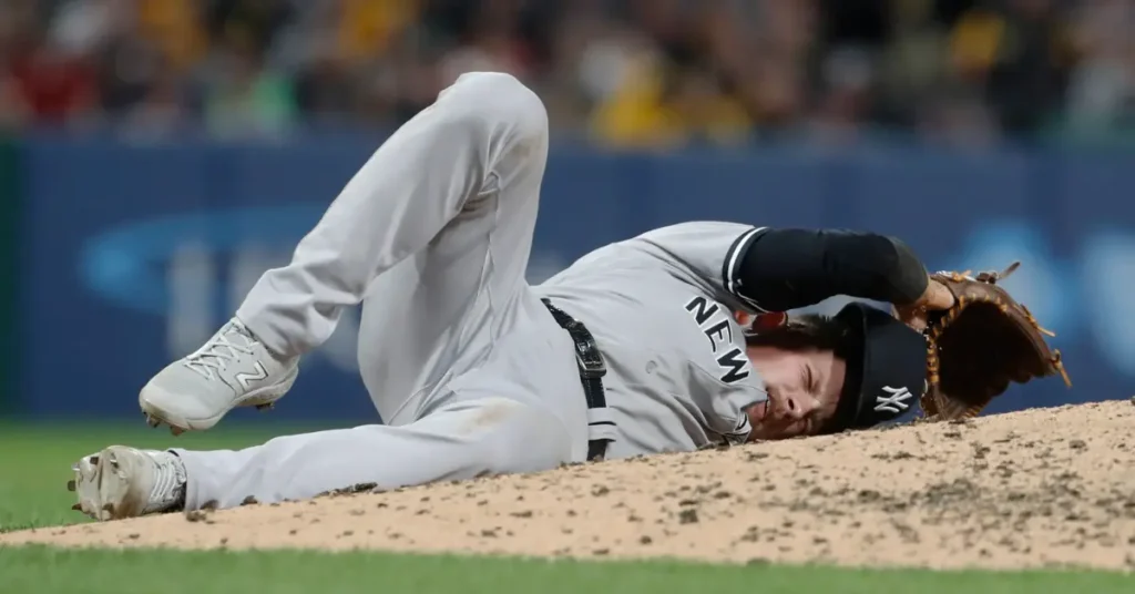 The star had to resort to some creative ways to power through this injury in Yankee Stadium